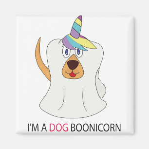 Íman Sou um Cachorro Boonicorn Cute Ghost Unicorn