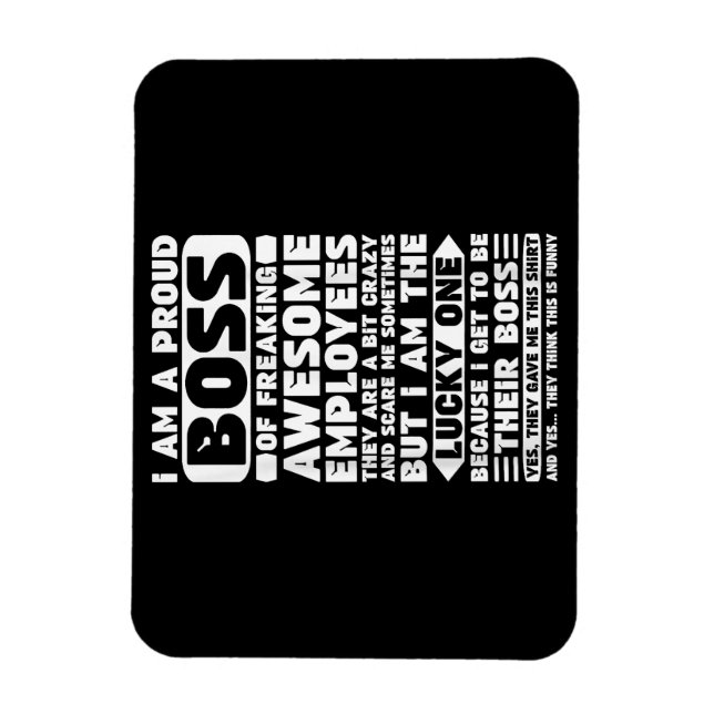 Íman Sou um Chefe Orgulhoso de Empregados Admiráveis. (Vertical)