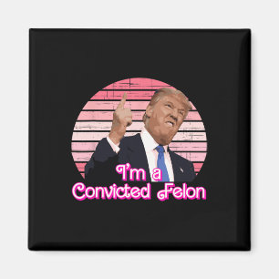 Íman Sou um criminoso condenado Trump Design Vintage