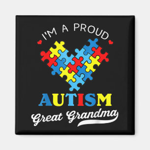 Íman Sou um Excelente orgulhoso vovó Autismo Autistão A