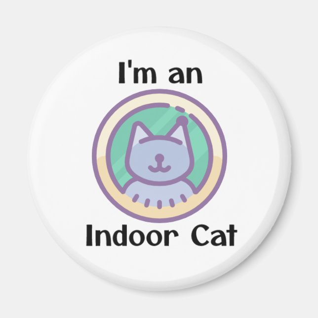Íman Sou um Gato Indoor (Frente)