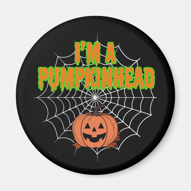 Íman Sou um Pumpkinhead com teia (Frente)