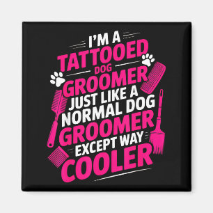 Íman Sou um tosador de cães tatuado, amantes de animais