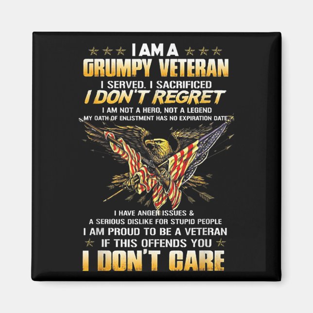 Íman Sou um Veterano Mpy que servi, Sacrifiquei, não so (Frente)