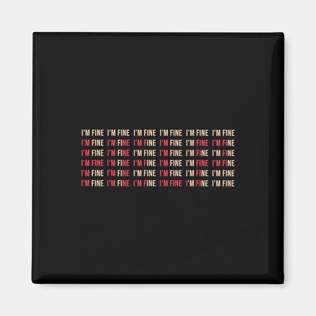 Íman Sou uma boa ajuda, depressão, consciência de saúde (Frente)