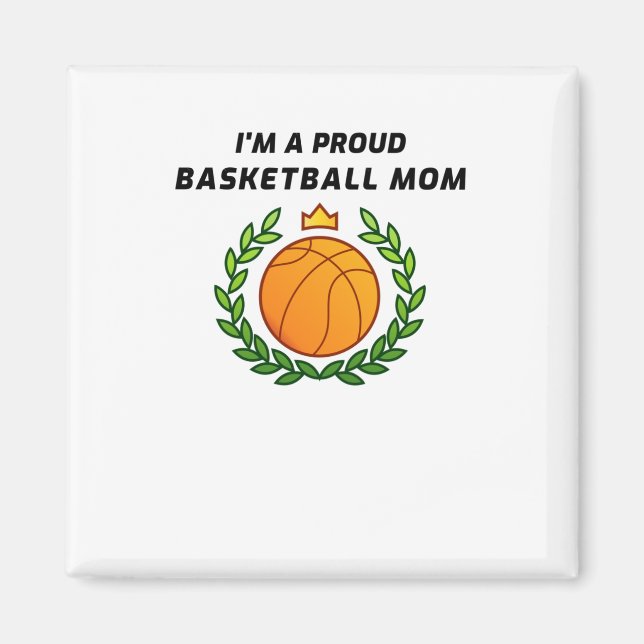 Íman Sou uma mãe de basquete orgulhosa (Frente)