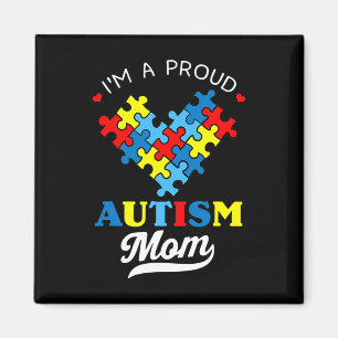 Íman Sou Uma Mãe Orgulhosa Consciência do Autismo Coraç