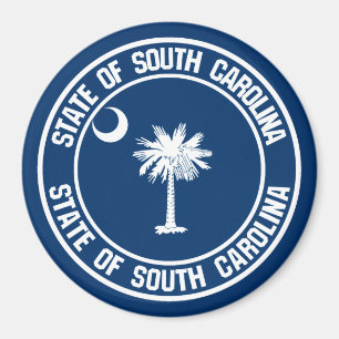 Íman South Carolina Round Emblem