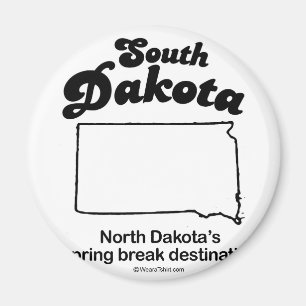 Íman SOUTH DAKOTA - de "t-shirt da DIVISA do ESTADO
