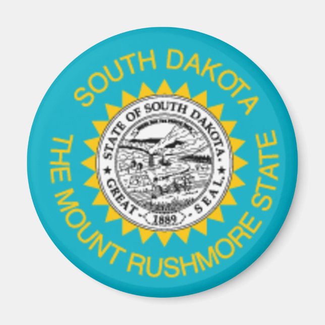 Íman South Dakota Flag Magnet (Frente)