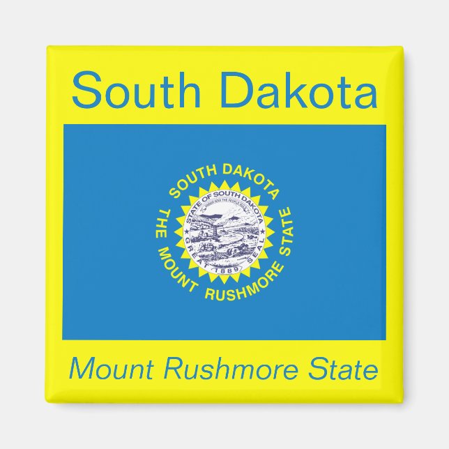 Íman South Dakota Flag Magnet (Frente)