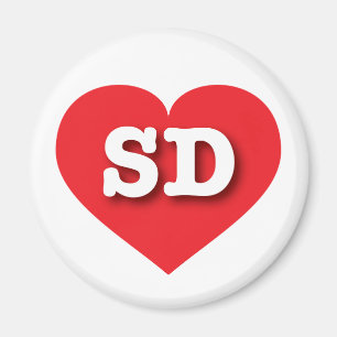 Íman South Dakota Red Heart - Big Love