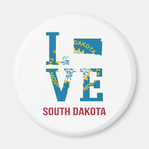 South Dakota State Love USA