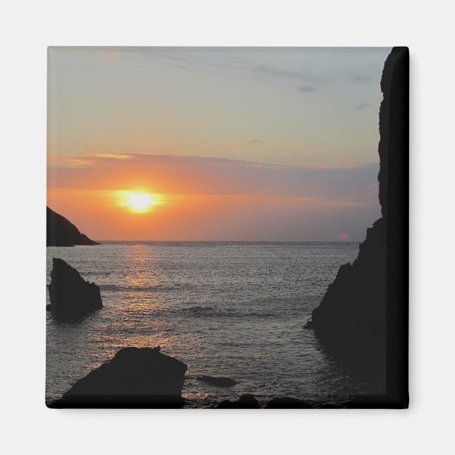 Íman South Devon Hope Cove Autunm Sunshine (Frente)