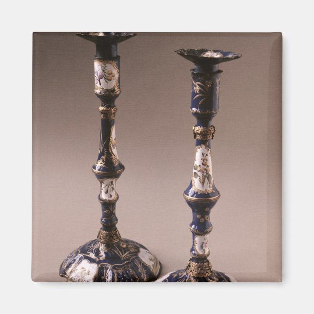 Íman South Staffordshire pair of candlesticks, c.1765 (Frente)