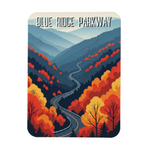Íman Souvenir Vintage da Blue Ridge Parkway