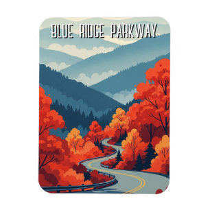 Íman Souvenir Vintage da Blue Ridge Parkway