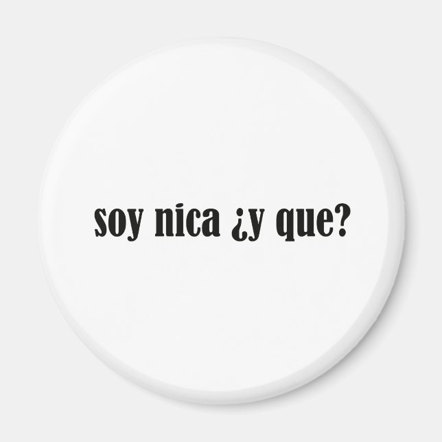 Íman Soy Nica y Que (Frente)
