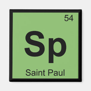 Íman Sp - Mesa periódica da química de Saint Paul