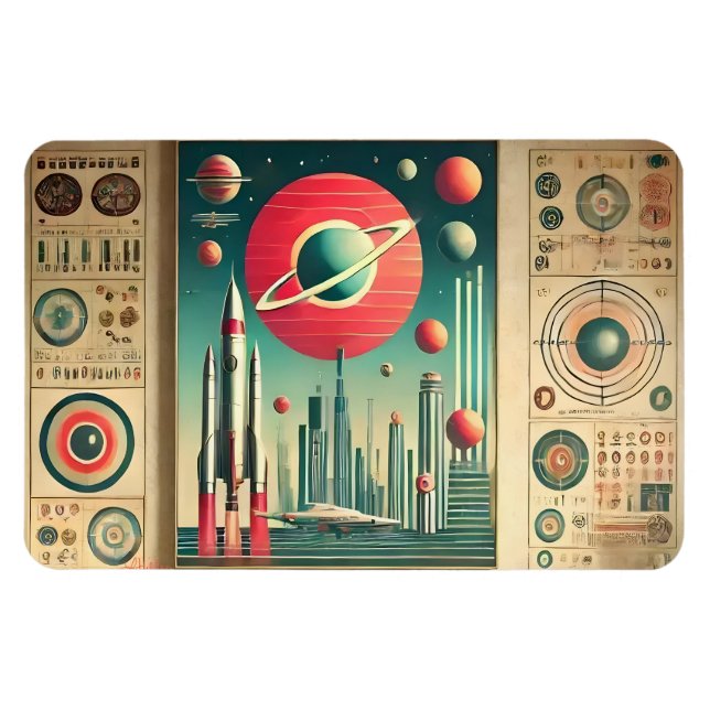 Íman Space Age Interplanetary Coordinates Alien Relic (Horizontal)