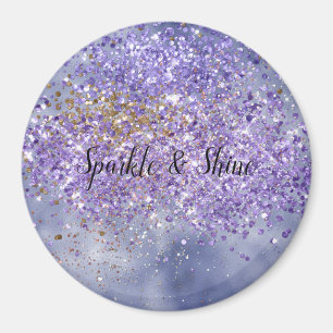 Íman Sparkle Dourado roxo