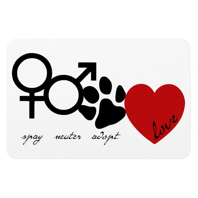 Íman Spay-Neuter-Adopt-Love (Horizontal)