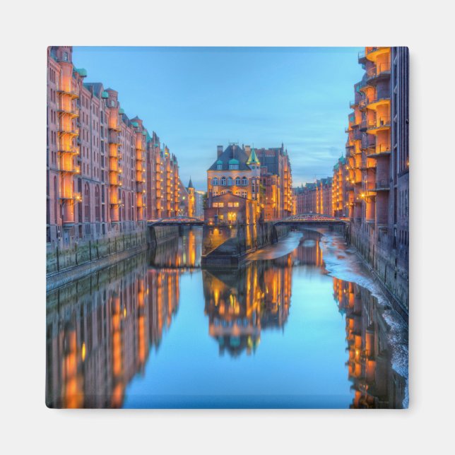 Íman Speicherstadt Warehouses, Hamburgo, Alemanha (Frente)