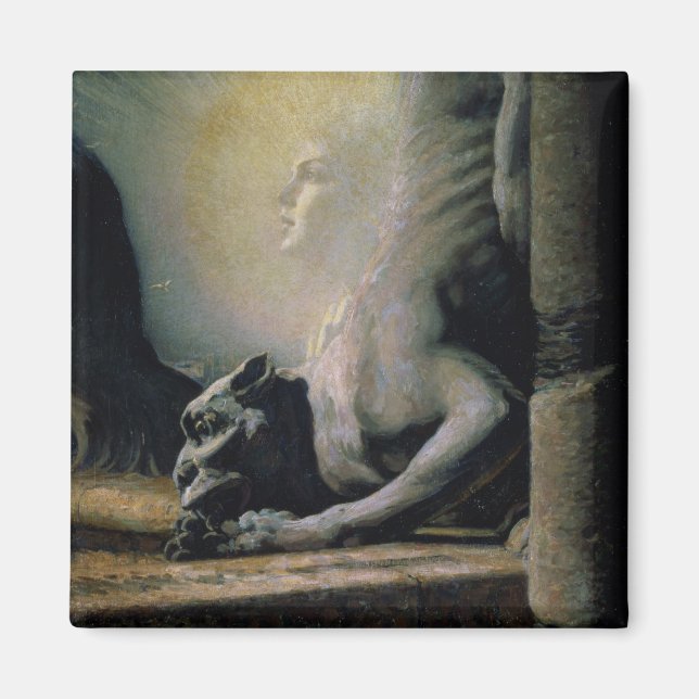 Íman Sphinx e Chimera, 1906 (óleo na canvas) (Frente)