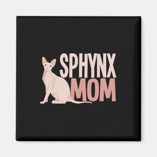 Íman Sphynx Mãe Cat Sphinx Cabeçalho Proprietário de Ga