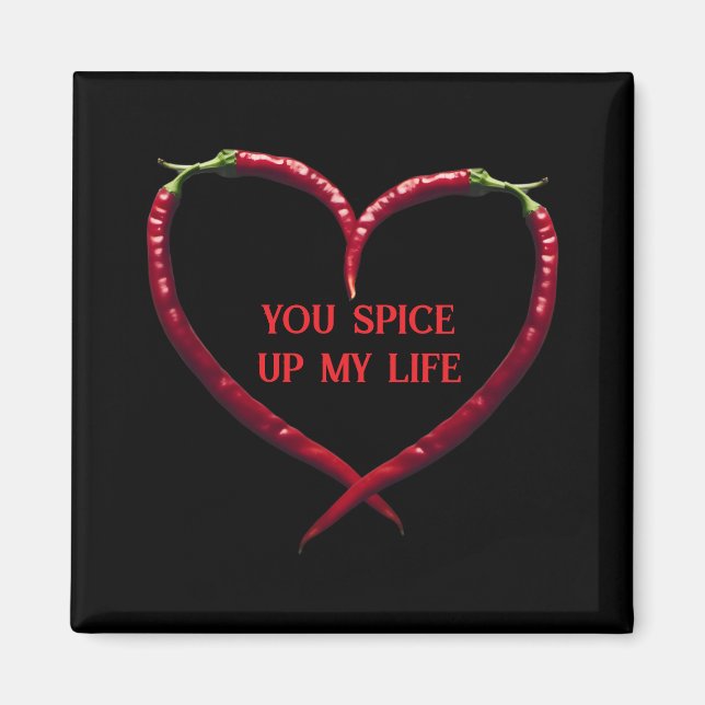Íman Spicy Chili Pepper Heart (Frente)