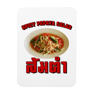 Íman Spicy Papaya Salad ... Comida tailandesa do Laos