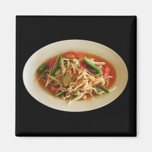 Íman Spicy Papaya Salad ... Comida tailandesa do Laos