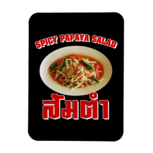 Íman Spicy Papaya Salad [Som Tam] ... Comida tailandesa