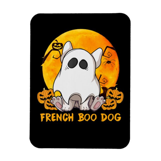 Íman Spider Gift|Bulldog Francês Com Pumpkin Spider (Vertical)