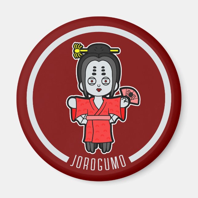 Íman Spider Lady Jorogumo | Yokai Japonês (Frente)