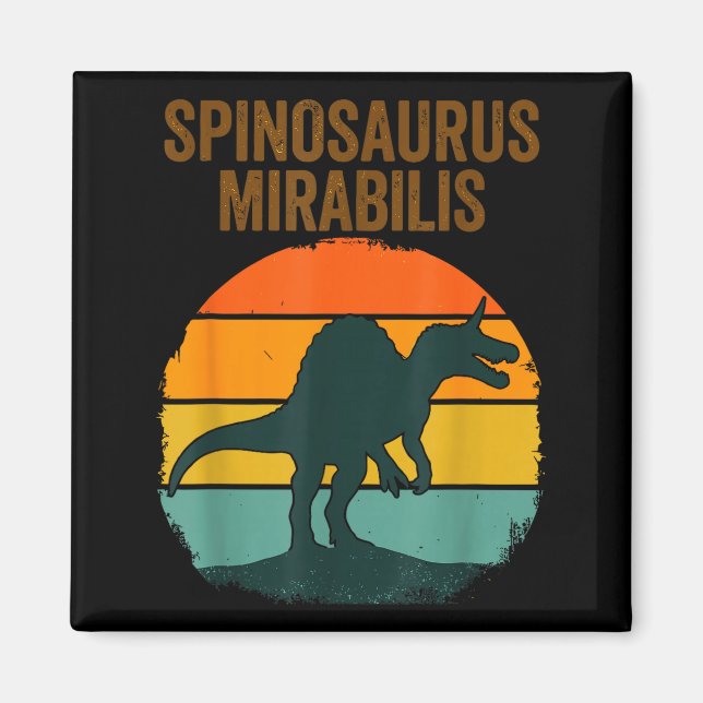 Íman Spinosaurus mirabilis com chifres nova espécie de  (Frente)