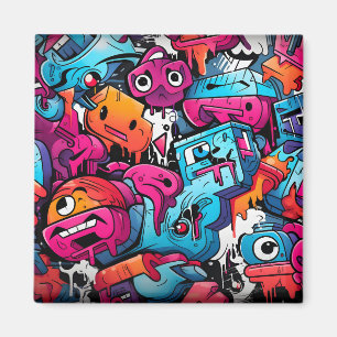 Íman Splash de Arte na Rua do Grafite Urbano