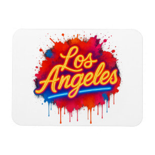 Íman Splash de Arte na Rua Neon de Los Angeles