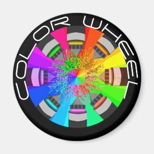 Íman Splash de pintura da roda colorida
