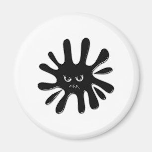 Íman Splatter preto irritado