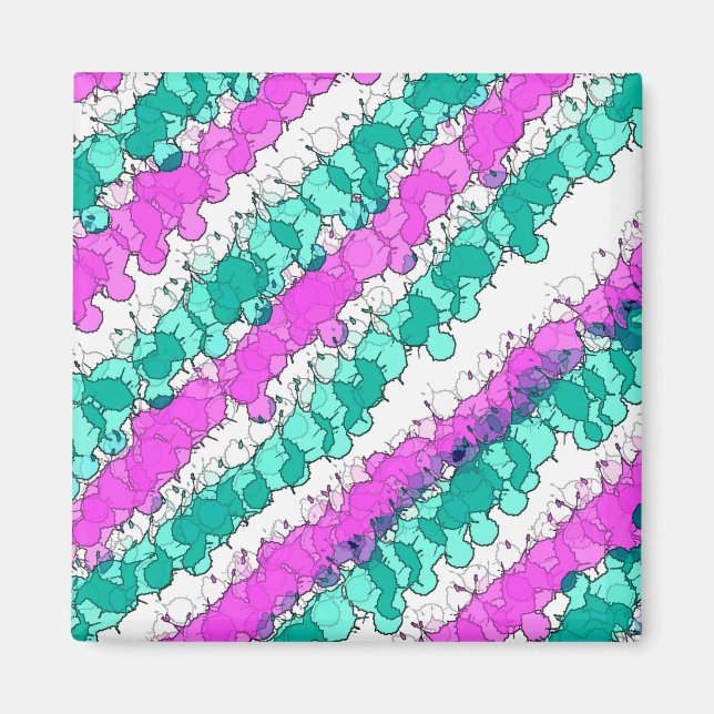 Íman Splatter rosa e lacrimogênio (Frente)