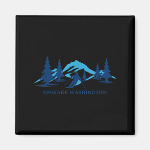 Íman Spokane washington resort de esqui esquiador 