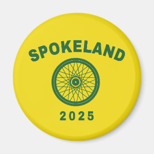 Íman Spokeland Oakland ciclando o ciclista californiano