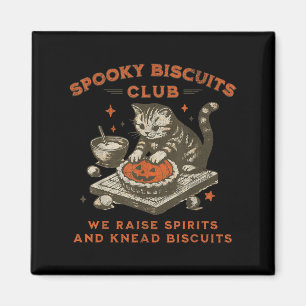 Íman Spooky Biscuits Club Cat, Dia de as Bruxas engraça