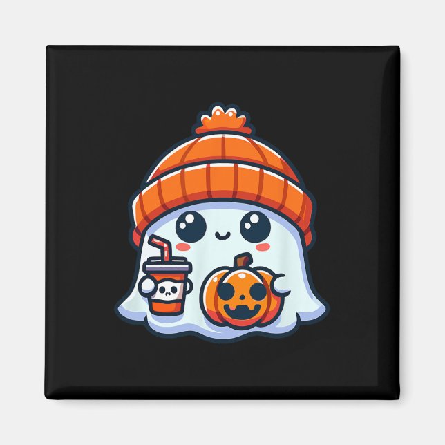 Íman Spooky Ghost Mens Halloween (Frente)