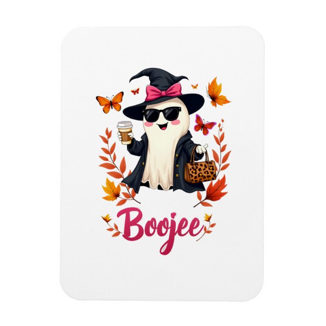 Íman Spooky Halloween Boojee Sassy Classy Ghost (Vertical)