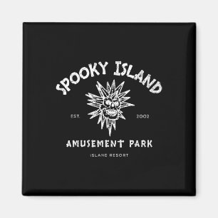 Íman Spooky Island Est 2002 Amusement Park Skull Hallow
