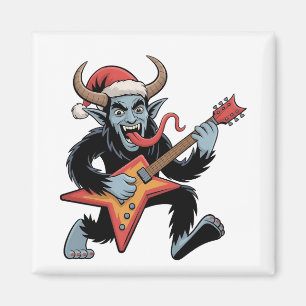 Íman Spooky Krampus Guitar Electric Rock Christmas