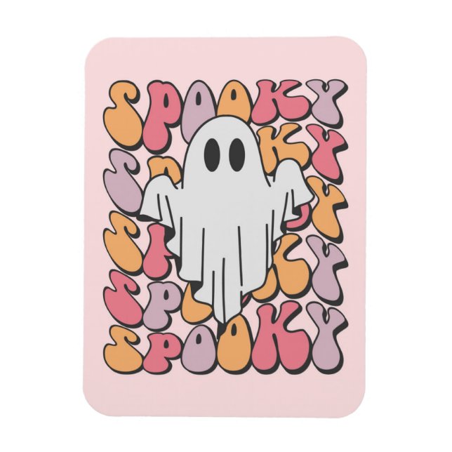 Íman Spooky Retro Ghost (Vertical)