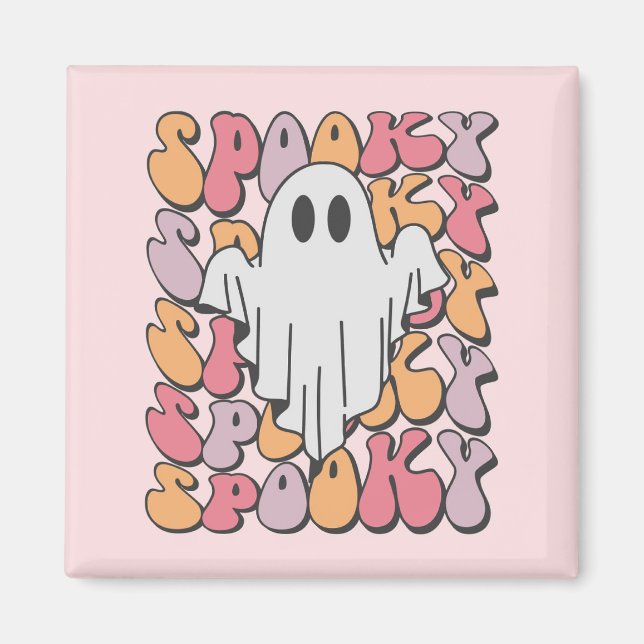 Íman Spooky Retro Ghost (Frente)